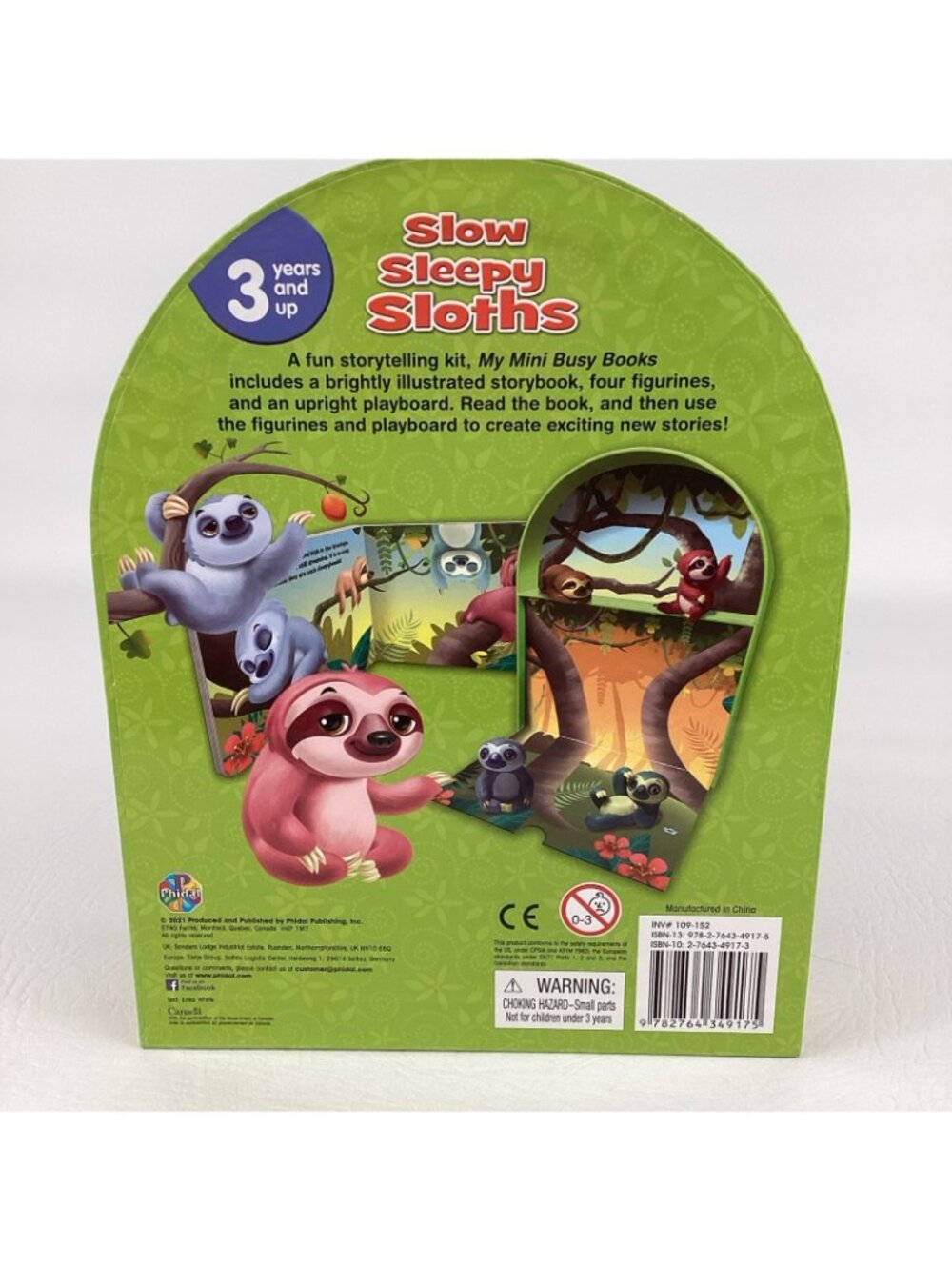 My Mini Busy Books Slow Sleepy Sloths Board Book Figurines Playboard 2021 - Picture 4 of 6